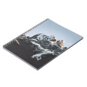 昼間雪蓋付き山 ノートブック (左側)