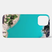 昼間青海水上の白い船 Case-Mate iPhoneケース (裏面 (横))