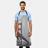 昼間青空の下の金門橋 エプロン (着用した状態)
