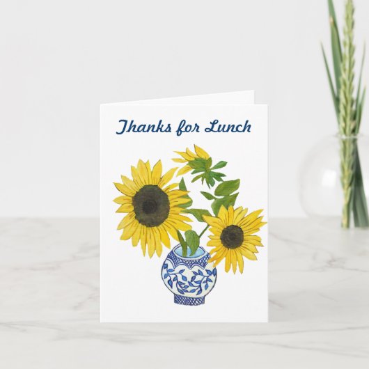 昼食のメッセージカードをありがとう サンキューカード (正面)