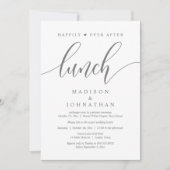 昼食の後ずっと幸せに、ポスト結婚の 招待状 (正面)