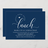 昼食の後、幸いにも結婚の駆け落ちパーティー 招待状 (正面/裏面)