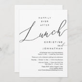 昼食の駆け落ち結婚スクリプトの後 招待状 (正面/裏面)