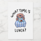 昼食は何時だ フードラベル (シングルラベル)