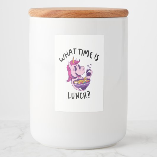 昼食は何時だ フードラベル (正面)