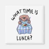 昼食は何時だ マグネット (正面)