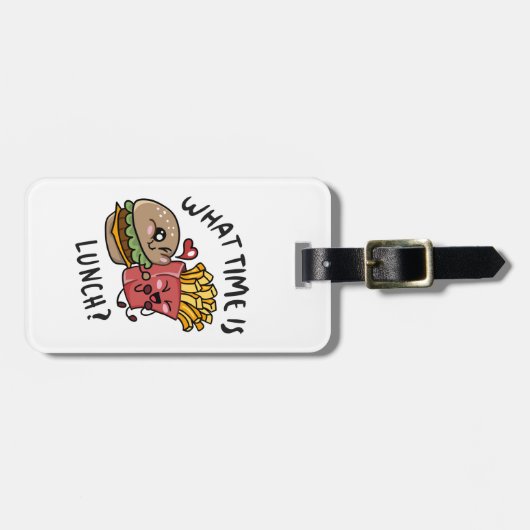 昼食は何時だ ラゲッジタグ (正面横)