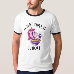 昼食は何時だ Tシャツ