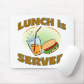 昼食は役立ちます マウスパッド (マウス)