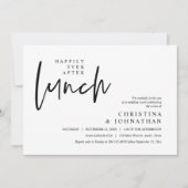 昼食会の後ずっと楽しモダンく過ごす 招待状 (正面)