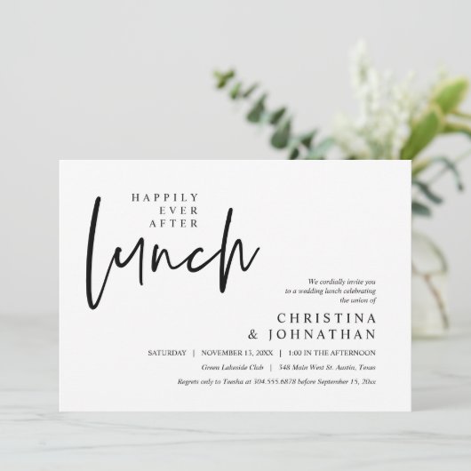 昼食会の後ずっと楽しモダンく過ごす 招待状 (スタンド正面)