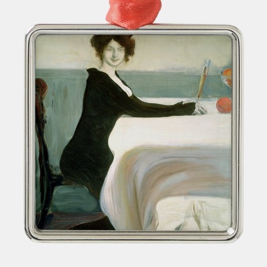 昼食会 メタルオーナメント (正面)