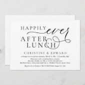 昼食後結婚の楽しい駆け落ち 招待状 (正面/裏面)