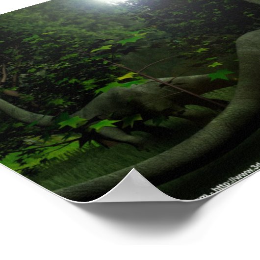 昼食時の恐竜 ポスター (角)