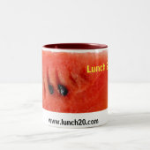 昼食2.0のマグ-スイカ ツートーンマグカップ (中央)