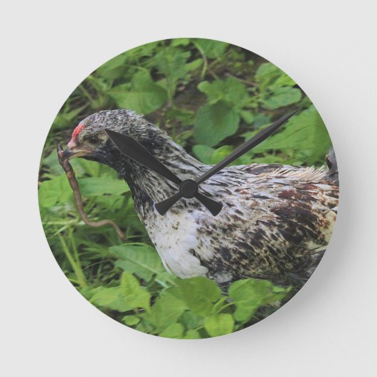 昼食 ラウンド壁時計 (正面)