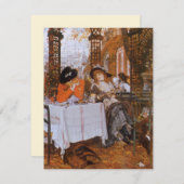 『昼食』（1868）ジェームズ・ティソット (正面/裏面)