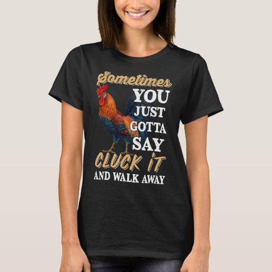 時々あなたはそれを握って阿波歩くと言うだけ Tシャツ (正面)