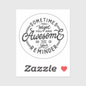 時々あなた忘れはあなたは素晴らし シール (シート)