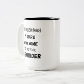 時々あなた忘れはあなたは素晴らし ツートーンマグカップ (正面左)