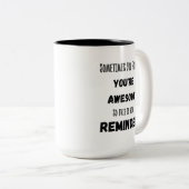 時々あなた忘れはあなたは素晴らし ツートーンマグカップ (正面右)