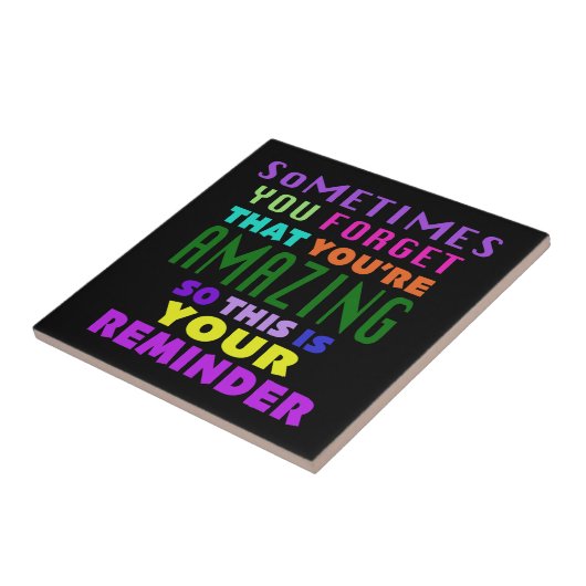 時々あなた忘れは驚くべきこと タイル (側面)