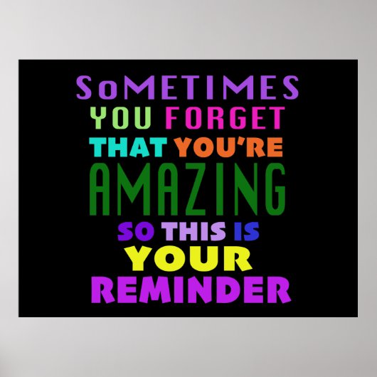 時々あなた忘れは驚くべき思い出 ポスター (正面)