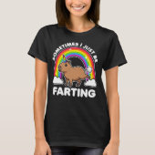 時々おならをしてるだけのカピバラ Tシャツ (正面)