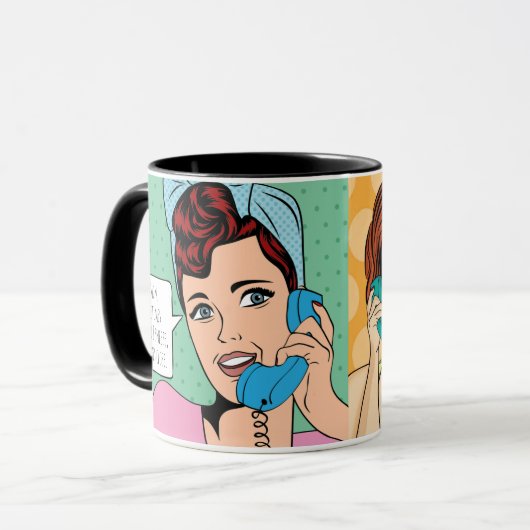 時々くしゃみ、目を閉じる – 新しい母 マグカップ (正面左)