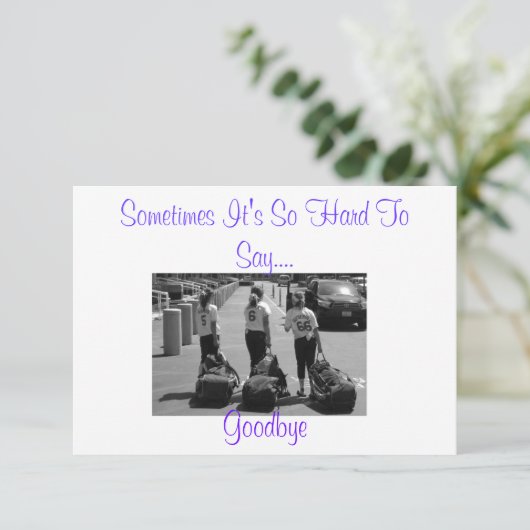 時々さよならを言うことはとても困難です カード (スタンド正面)