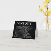 時々と同時に事がうまくいかない時; 引用文 カード (黄色い花)