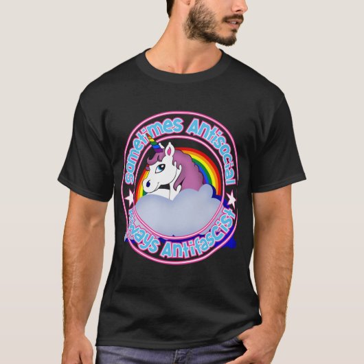 時々アンチソーシャルな女子友達 Tシャツ (正面)