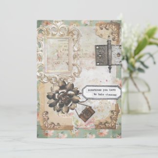 時々チャンスを取る必要がインスパイアある サンキューカード