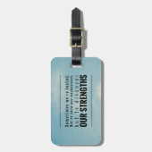 時々テストされる ラゲッジタグ (正面縦)