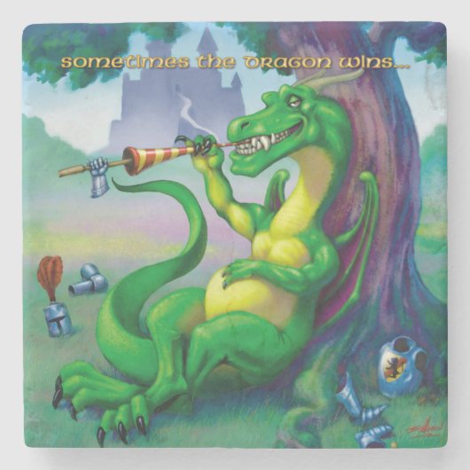 時々ドラゴンの勝利 ストーンコースター (正面)