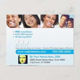 時々ブラシをかける歯科郵便はがき|は十分ではないです ポストカード