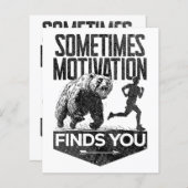 時々モチベーションおもしろいはランニングあなたを見つける (正面/裏面)