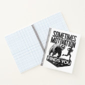 時々モチベーションおもしろいはランニングあなたを見つける ノートブック (内部)