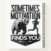 時々モチベーションおもしろいはランニングあなたを見つける ノートブック (裏面)