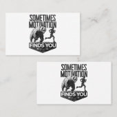時々モチベーションおもしろいはランニングあなたを見つける 名刺 (正面/裏面)