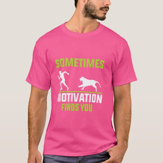 時々モチベーションおもしろい引用文Lion Li Tシャツ (正面)