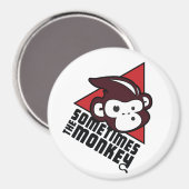 時々モンキーの磁気ボタン マグネット (正面/裏面)