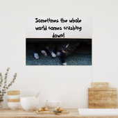 時々世界があなたのポスターに衝突する ポスター (キッチン)