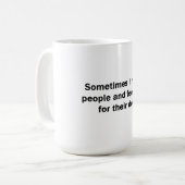 時々人と会う コーヒーマグカップ (正面左)