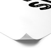 時々人生はスグル（Slug）  面白いスライムパターン ポスター (角)