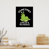 時々人生はスラググルスラグプンおもしろいダークBGである ポスター (キッチン)