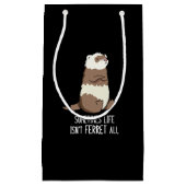 時々人生はフェレットすべての動物のプンダークBG スモールペーパーバッグ (正面)