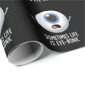 時々人生は目のプロの目のパおもしろいン暗いBG ラッピングペーパー (ロールコーナー)