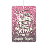 時々口を開けて母を出す来 カーエアーフレッシュナー (正面)