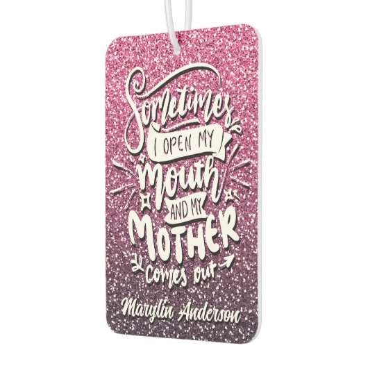 時々口を開けて母を出す来 カーエアーフレッシュナー (左)